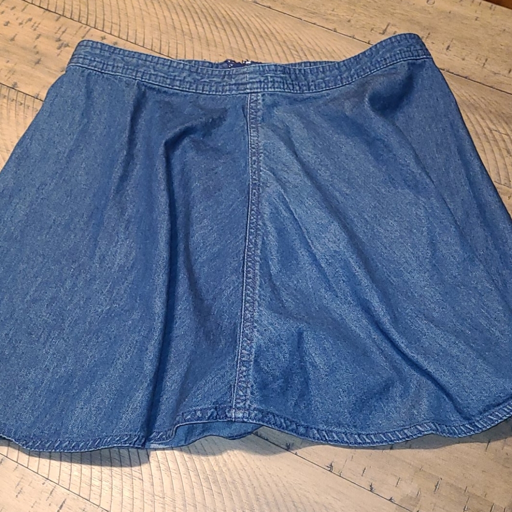 Forever 21 denim mini skirt.